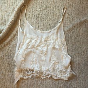 Lace crop top